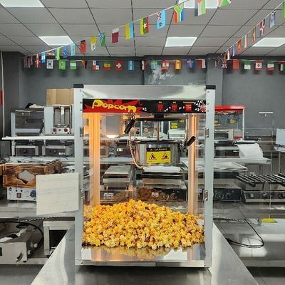 NO App-gecontroleerde roestvrijstalen popcornmachine voor commerciële elektrische popcorn