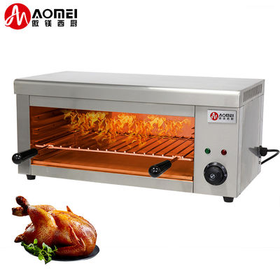 220V Spanning Elektrische Verwarming Oppervlakte Oven Sandwich Salamander Machine voor het bakken