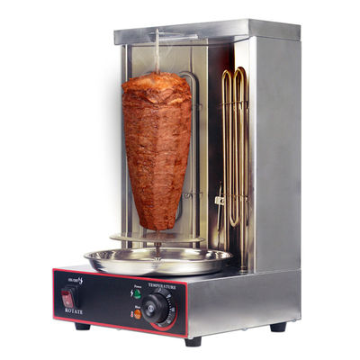 2 branders Elektrische verticale rotisserie kippenbroiler voor automatische vleesproductie