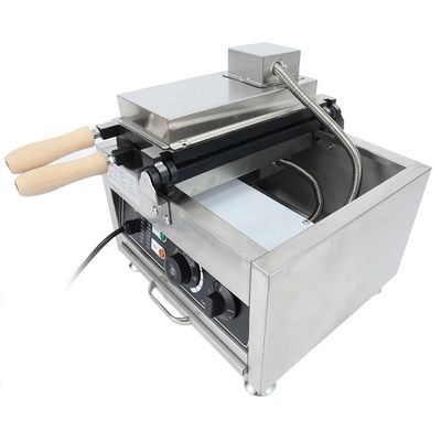 Elektrische Taiyaki-machine van roestvrij staal voor visvormige snackapparatuur 380x380x245mm