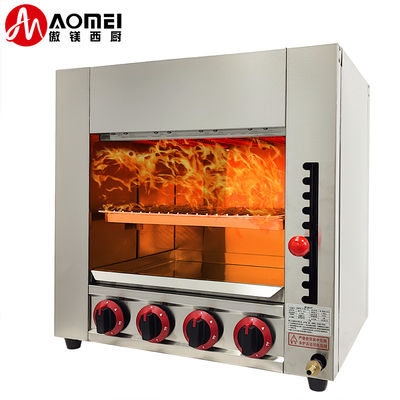 Roestvrij staal commerciële Salamander Grill Gas Salamander Machine 610*470*610mm 21.85KG