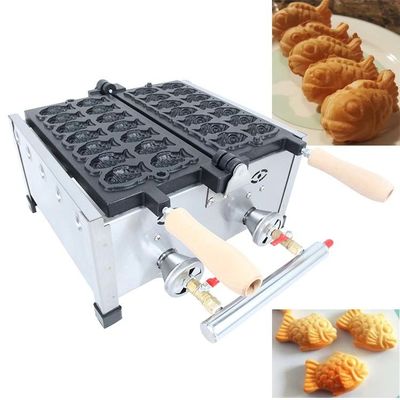 Verwisselbare platen Grilling / Panini Press Platen Taiyaki Maker Machine voor LPG