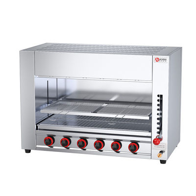Gascommerciële Salamandergrill voor bakkerijbrood in hoogcapaciteits oven van roestvrij staal