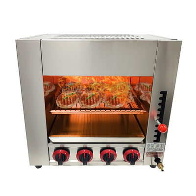 Gascommerciële Salamandergrill voor bakkerijbrood in hoogcapaciteits oven van roestvrij staal
