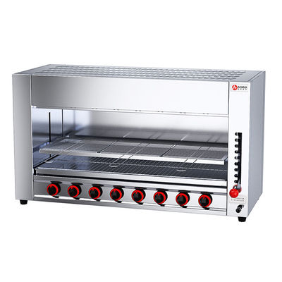 Vlekvrye staal gas Salamander machine met 890*320*380mm interne grootte