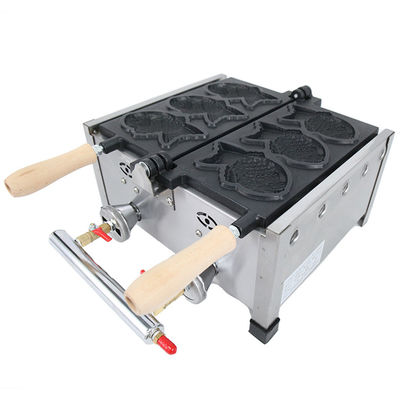 Taiyaki Maker 6 PCS Fish Taiyaki LPG type Fish Waffle Maker 470x380x210mm