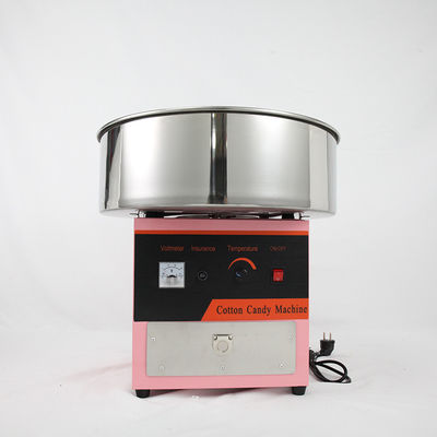 Elektrische suikervlieszoete katoenen snoepmachine met bekkengrootte Dia520*H170mm