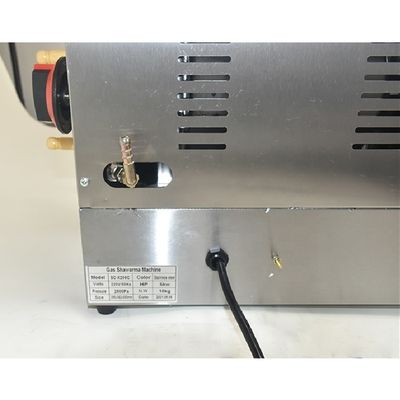 Gas Shawarma Machine 2 Brander Kip Doner Kebab BBQ Grill Skewers Maker Voor buiten