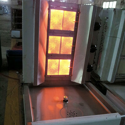 220V volledig automatische Shawarma Grill Doner Kebab Machine met 2/3/4/5/6 Burners Gas Grill