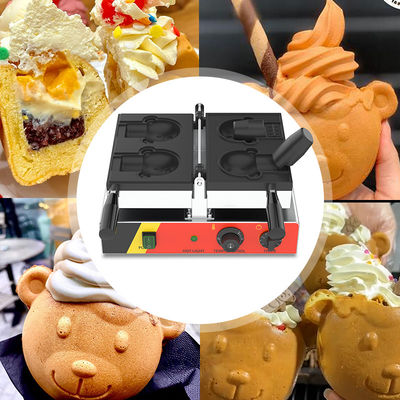 Sanks Made Simple Electric Taiyaki Bear Waffle Maker met 2 stuks per mal 11,25 kg
