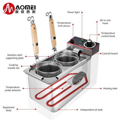 220V elektrische noedelskookplaat Temperatuurbereik 30-110 C Perfect voor restaurant