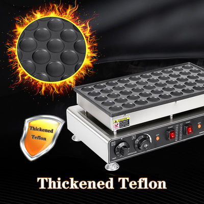 Hoge productiviteit 50 gaten elektrische mini pannenkoek wafelmaker voor commerciële voedselmachine