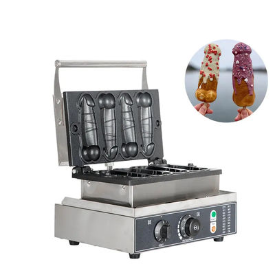 Grill en Panini Press Platen Mini Taiwan Penis Waffle Maker voor Snack Food Machine