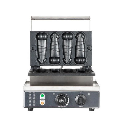 Grill en Panini Press Platen Mini Taiwan Penis Waffle Maker voor Snack Food Machine