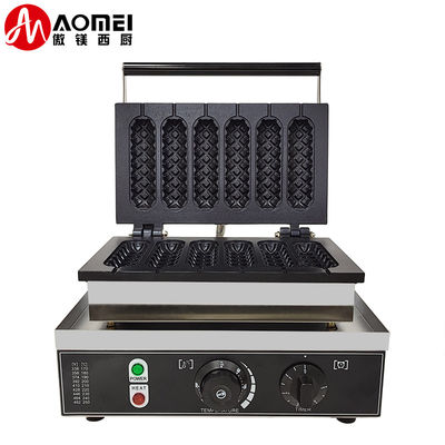 6 in 1 commerciële elektrische stok Wafelbakker Keukengerei Snack Hot Dog Waffelmachine 7.5 KG