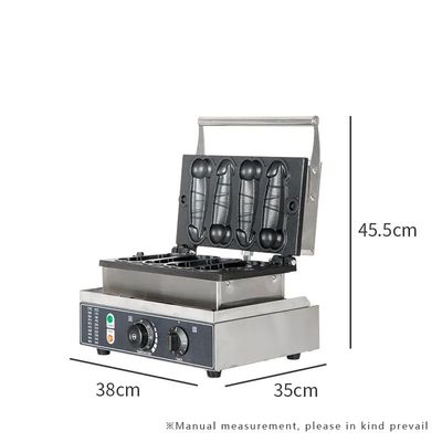 Grill en Panini Press Platen Mini Taiwan Penis Waffle Maker voor Snack Food Machine