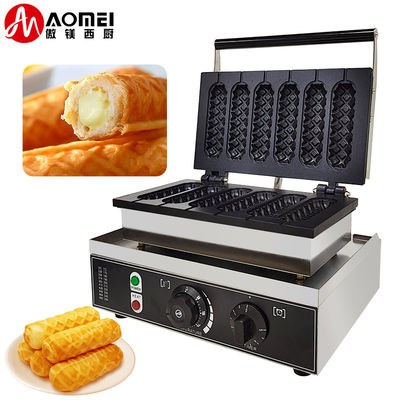 6 in 1 commerciële elektrische stok Wafelbakker Keukengerei Snack Hot Dog Waffelmachine 7.5 KG