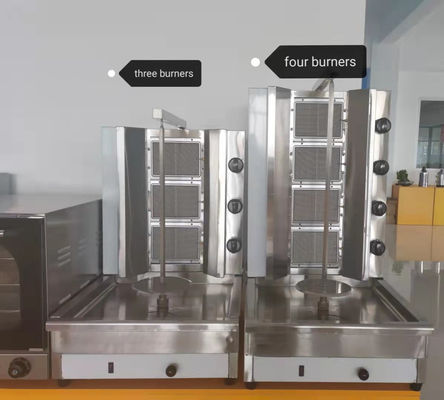 25 kg Gas 4-brander Electric Grill Kebab Machine/doner machine/shawarma machine GB-950