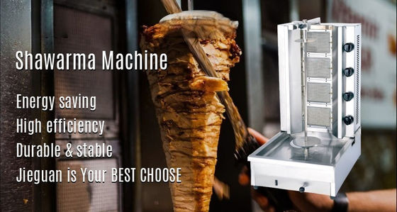 25 kg Gas 4-brander Electric Grill Kebab Machine/doner machine/shawarma machine GB-950