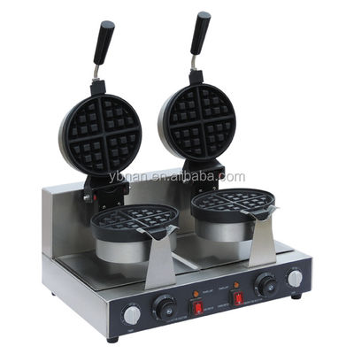 Double Plate Belgium Waffle Baker Waffle Maker Machine voor waffels en Timer Feature