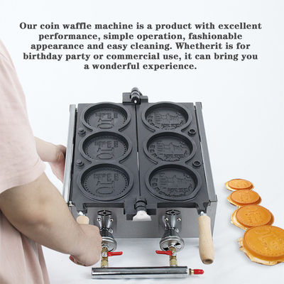 Snackwinkel commerciële wafelmachine Mini ronde wafel bakkerij voedselproductieapparatuur