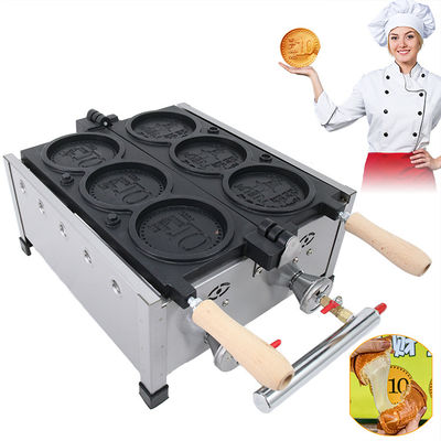 Snackwinkel commerciële wafelmachine Mini ronde wafel bakkerij voedselproductieapparatuur