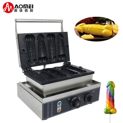 Roestvrij staal Bob Waffle Mensen Dick Pen Waffera Penis Waffle Maker Machine 10,6 KG