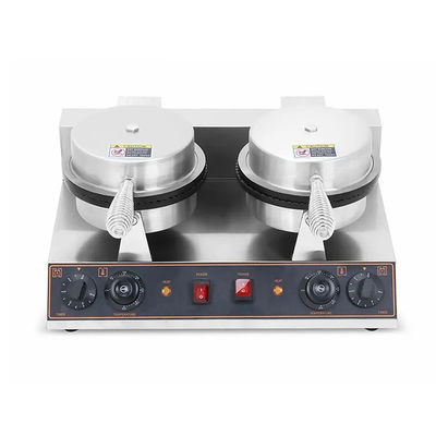 Ronde vorm niet-klevende wafel kegelmaker 2023 Type Double Head Ice-cream Cone Machine