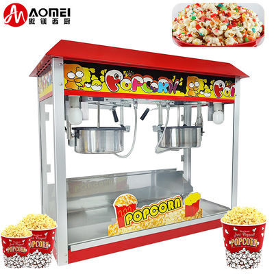 Laag geluidsniveau Automatische dubbele pot Zoete Popcorn Maker Popcorn Maker 860*420*740mm