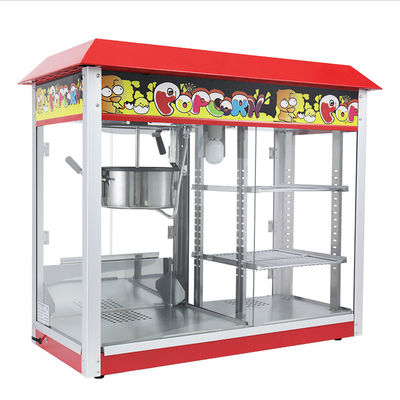 Elektrische popcornmachine 860*420*740mm Grote capaciteit Commerciële met voedselwarmer