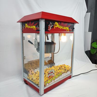 1400 Elektrische snackmachine Niet-aansluitende potpopcornmachine met transparant glas