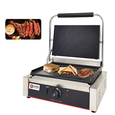 Grillplaten Elektrische Panini Sandwich Grills Machine Roestvrij staal 220v