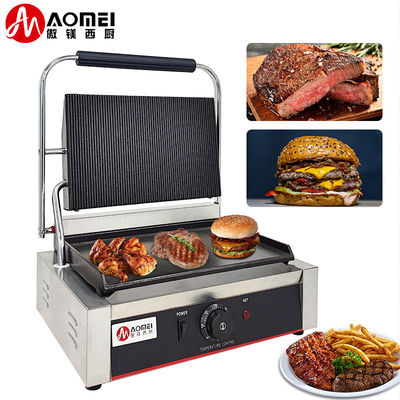 Grillplaten Elektrische Panini Sandwich Grills Machine Roestvrij staal 220v