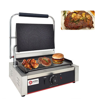 Keuken Kook Electric Panini Sandwich Maker met gegoten ijzer BBQ Grills en Platen
