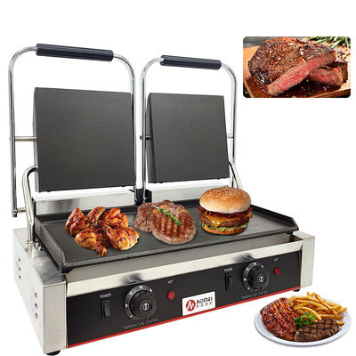 Commerciële keukenapparatuur Elektrische grill van roestvrij staal met elektrische energiebron