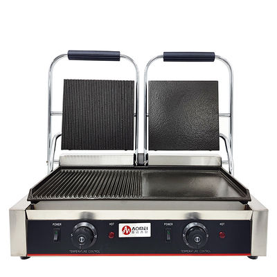 Commerciële keukenapparatuur Elektrische grill van roestvrij staal met elektrische energiebron