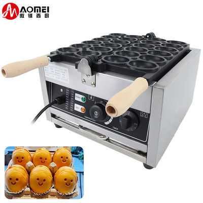 1800W elektrische niet-klevende plaatwafelmaker voor eivormig brood