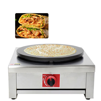 Restaurant LPG/NG Commerciële gas broodmachine Eenkop 40cm Crepe Maker Machine