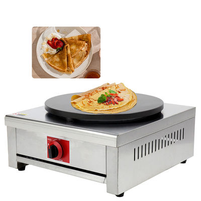 Roestvrij staal Voordeel Eénkop Gas Crepe Machine Maker Met Stick Commerciële pannenkoek Crepe Maker