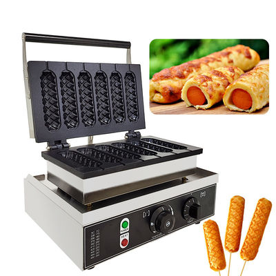 Niet-klevende wafelmaïsmachine voor het maken van hotdogs en maïsdogs in restaurants