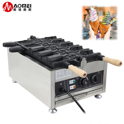 Voedsel- en drankproducten Elektrische Taiyaki-machine Niet-klevend roestvrij staal open mond wafelmachine