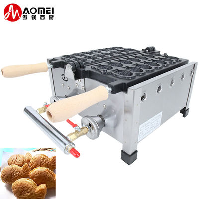 8.15 KG Niet plakkerig 14pcs kleine visvorm wafels maker roestvrij staal Taiyaki machine gas
