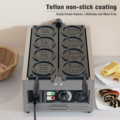 Elektrische wafelmachine met hoge productiviteit voor eenvoudige bediening en snackmachines