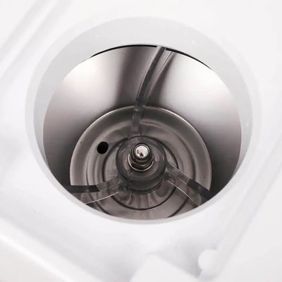 Elektrische schaafmachine voor het scheeren van groot volume gescheurd ijs met aanpassing van de ijsdikte
