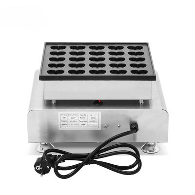 110V commerciële wafelfabrikant met een temperatuurbereik van 50-300C en een compact ontwerp