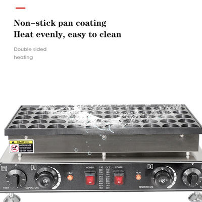 Commerciële snackapparatuur Dubbelkop pannenkoekenmaker met automatische wafels maken