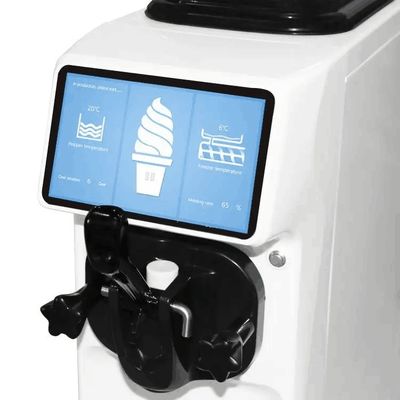 Vlekkeloos staal tafelblad zachte ijsmachine voor commerciële horeca