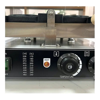 Even verwarming ronde vorm wafelscherm voor detailhandel snack apparatuur 345x610x190mm