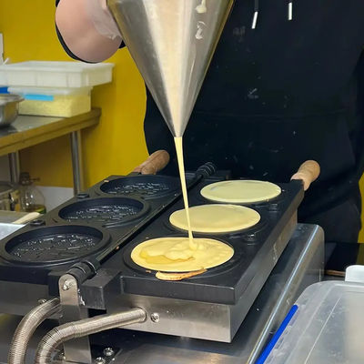 Even verwarming ronde vorm wafelscherm voor detailhandel snack apparatuur 345x610x190mm