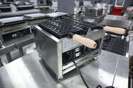 Commerciële Taiyaki Maker 110v-220v met elektriciteitsbron en roestvrij staal materiaal